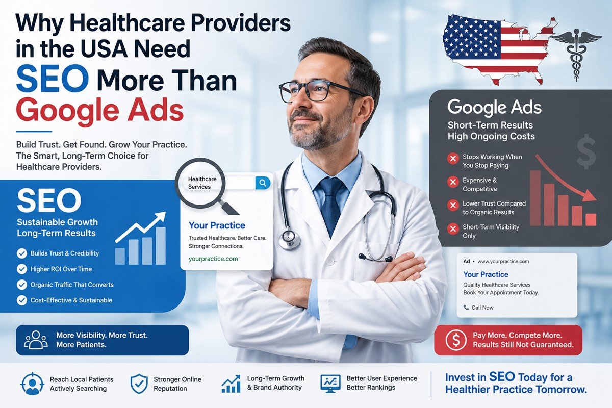 Why Healthcare Providers in the USA Need SEO More Than Google Ads